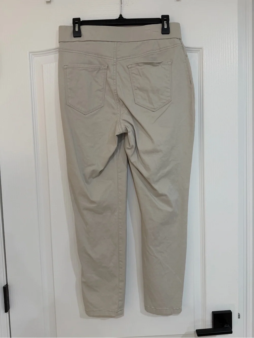 Nine West Light Beige Heidi Pull On Skinny Crop Pants